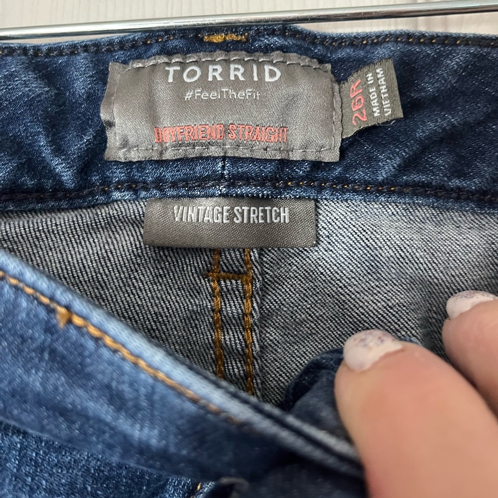 TORRID boyfriend Straight Leg 26 R - Picture 2 of 5